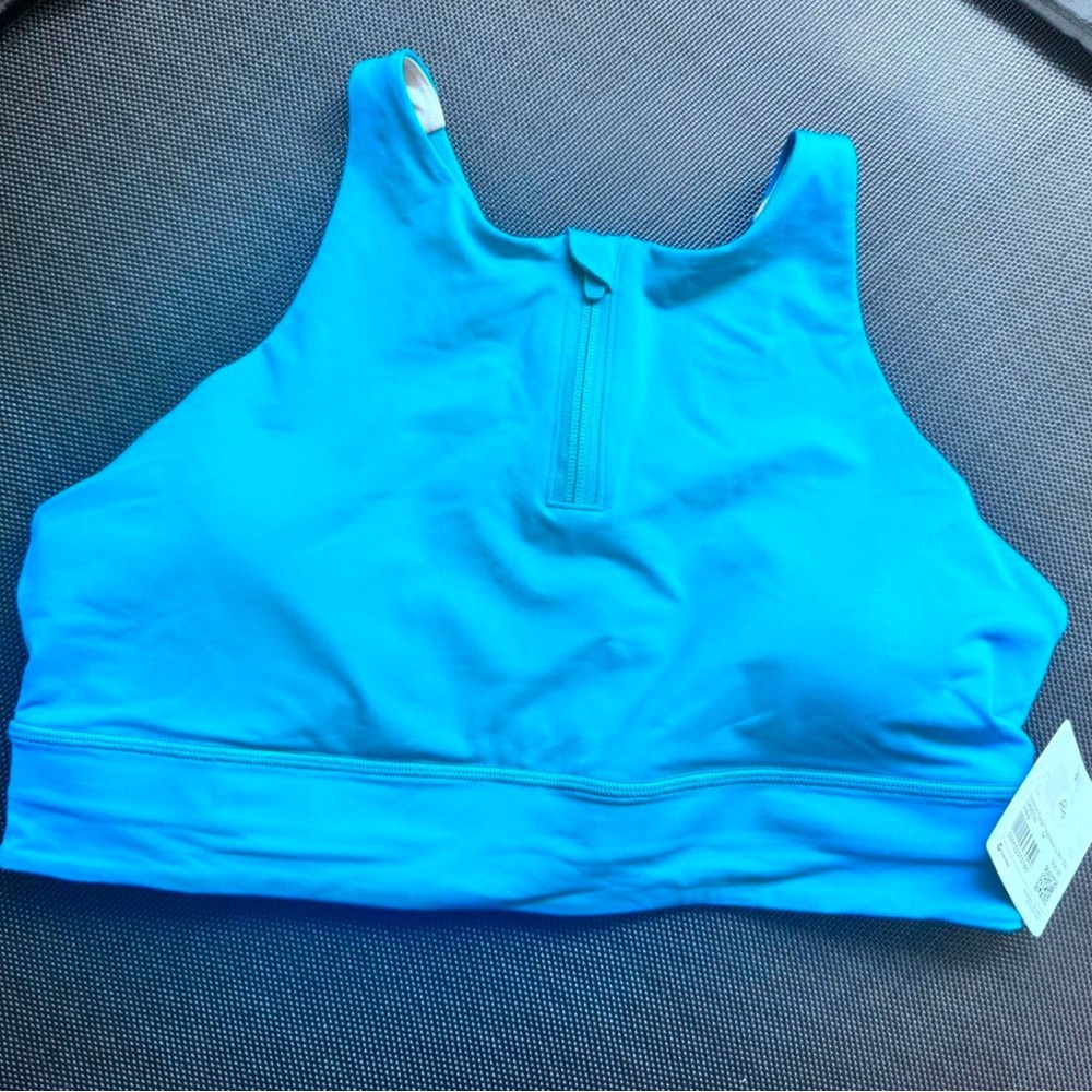 Lululemon Energy High-Neck Blue Athletic Sports Bra